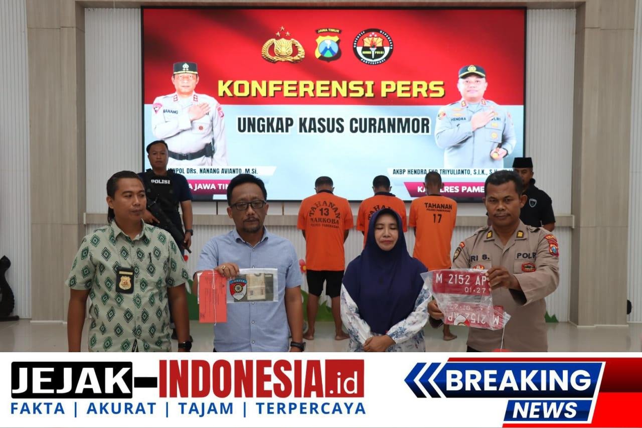 Polisi Berhasil Ungkap Kasus Curanmor di Pamekasan 5 Tersangka Diamankan