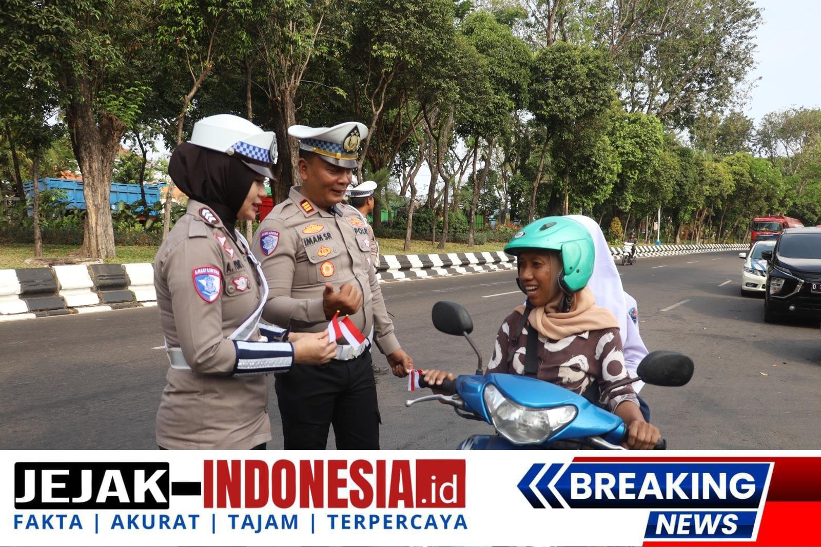 Tanamkan Cinta Tanah Air Polres Pelabuhan Tanjungperak Ajak Kibarkan Bendera Merah Putih Sambut Hari Kemerdekaan RI ke -80