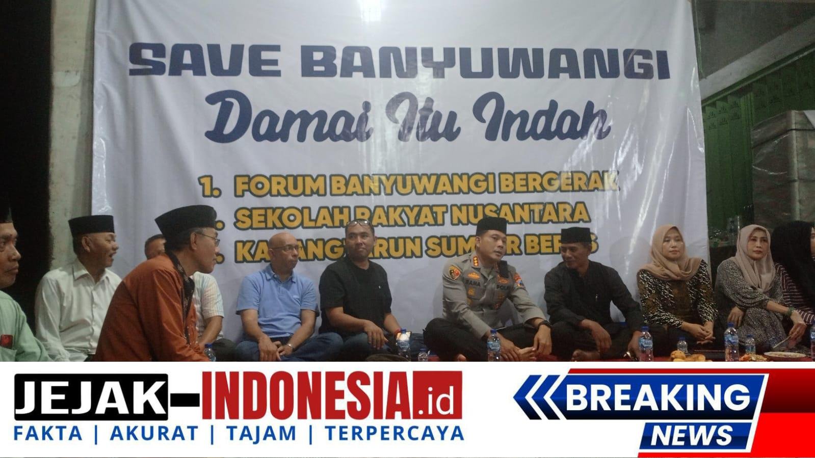 Kebersamaan untuk Banyuwangi Damai, Kapolresta Rama Samtama Putra Hadir di Tengah Warga