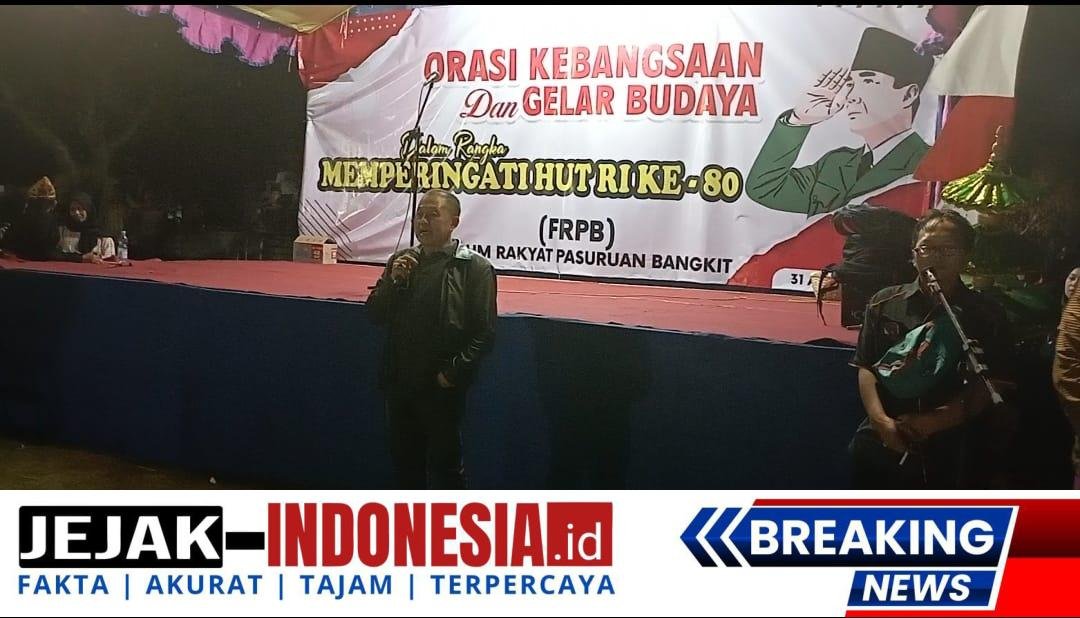 Anggota DPRD Kota Pasuruan Fraksi Golkar Ajak Warga Bersatu Jaga Keamanan Kota dalam Orasi Kebangsaan