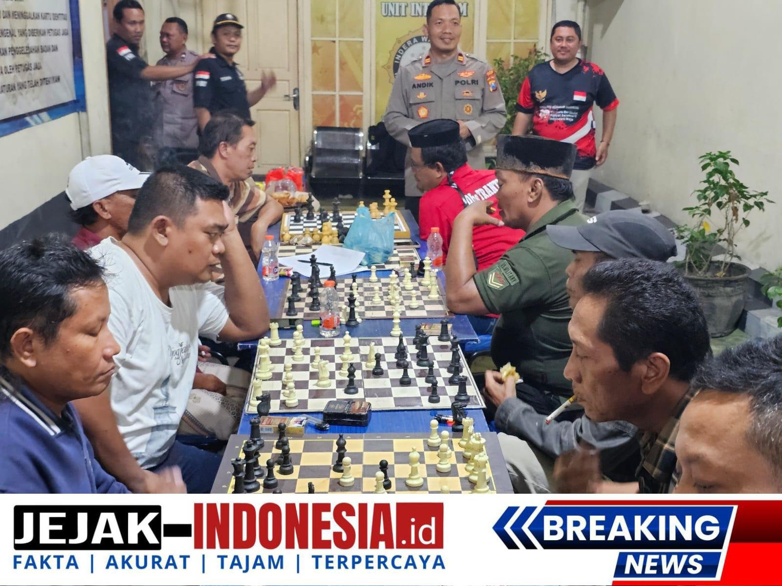 Gresik aman dan kondusif, Polsek Cerme Gaungkan Pesan Kamtibmas Lewat Turnamen Catur