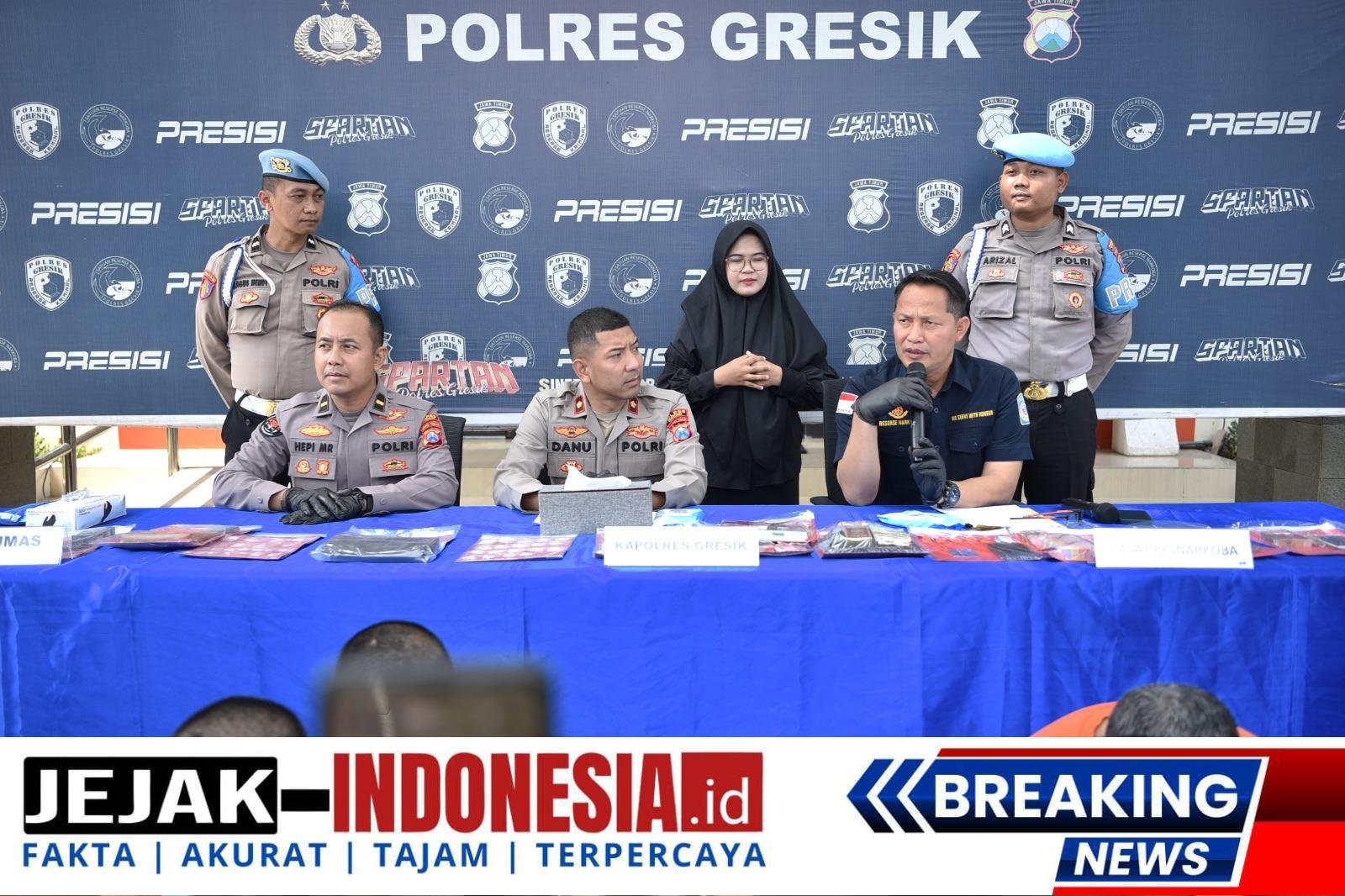 Operasi Tumpas Narkoba Semeru 2025 Polres Gresik Berhasil Ungkap 16 Kasus Amankan 20 Tersangka