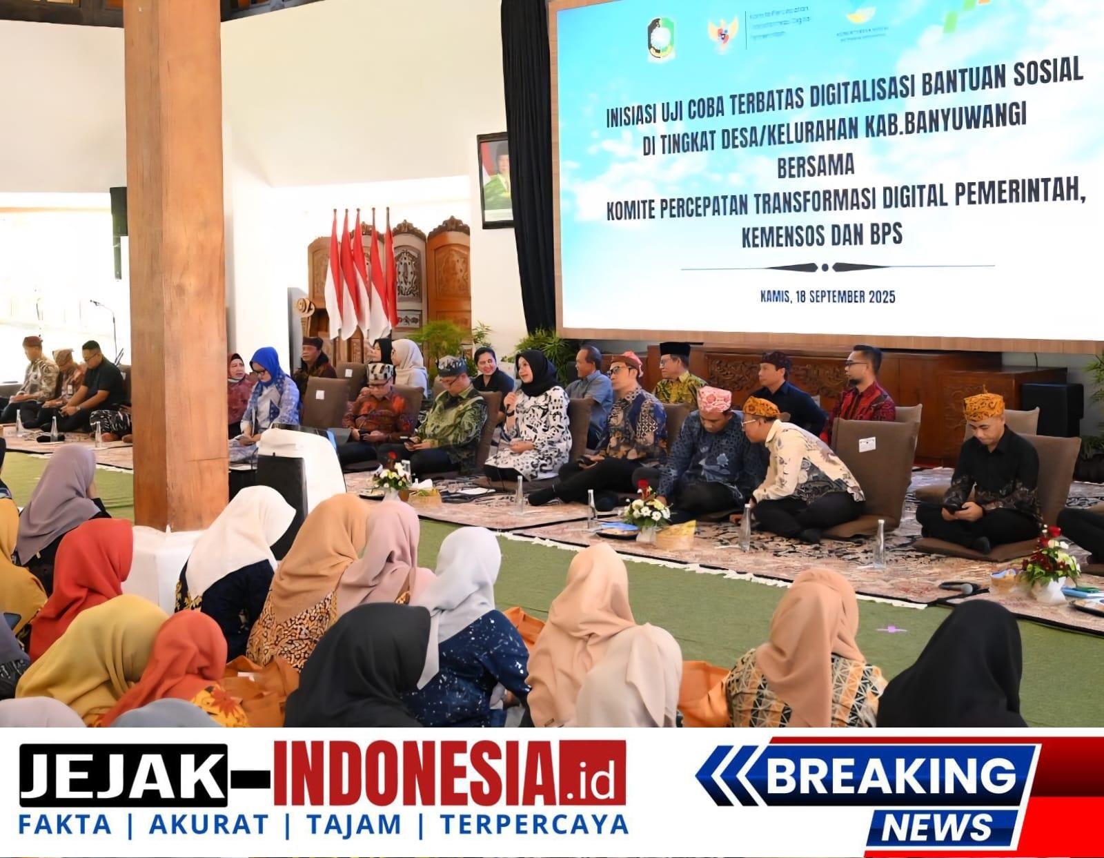 Jadi Percontohan Digitalisasi Bansos Nasional, Uji Coba Mulai Dilakukan di Banyuwangi Hari Ini