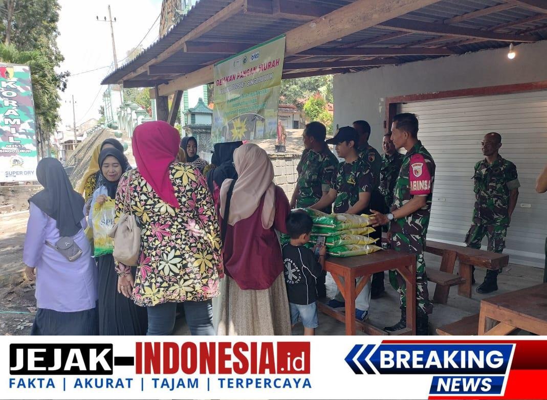 Danramil 0825/13 Singojuruh Gelar Pasar Murah untuk Stabilkan Harga dan Perkuat Ketahanan Pangan
