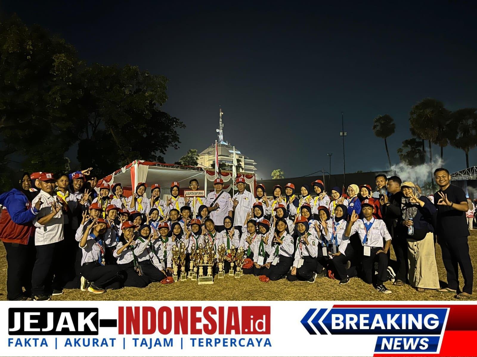 Sabet 15 Trofi, Kontingen Banyuwangi Raih Juara Kategori Utama Jumbara PMR ke X Jatim