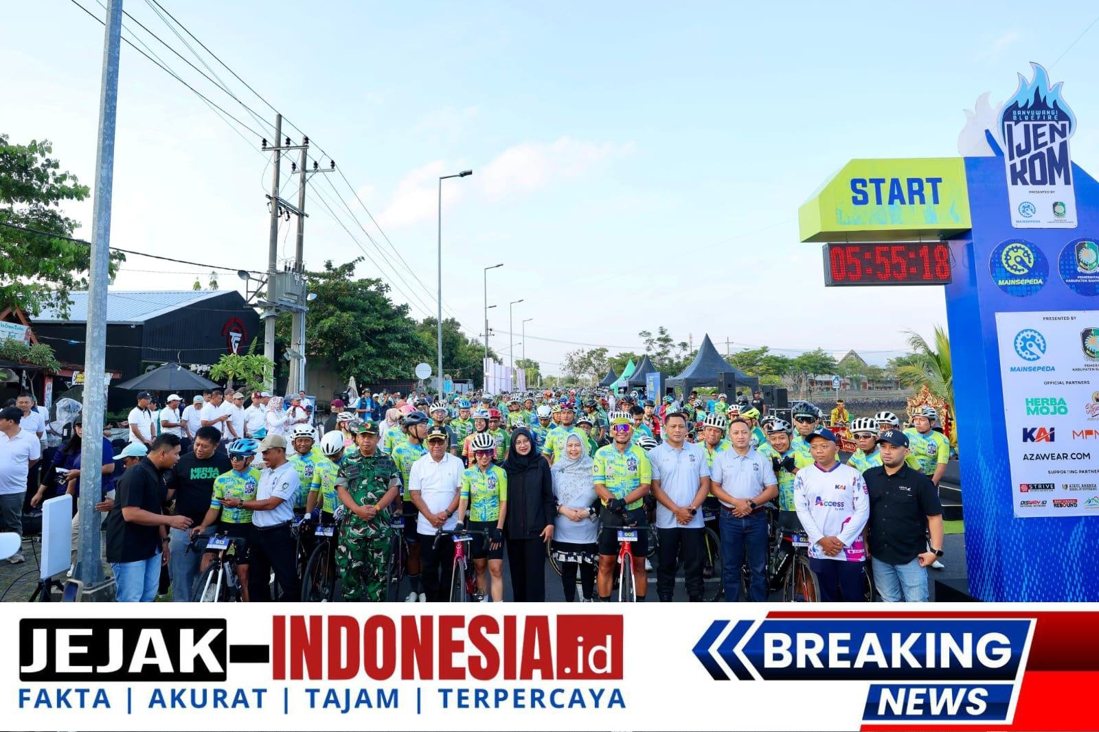394 Pesepeda Susuri 86,9 Kilometer Keindahan Alam di Banyuwangi Bluefire Ijen KOM