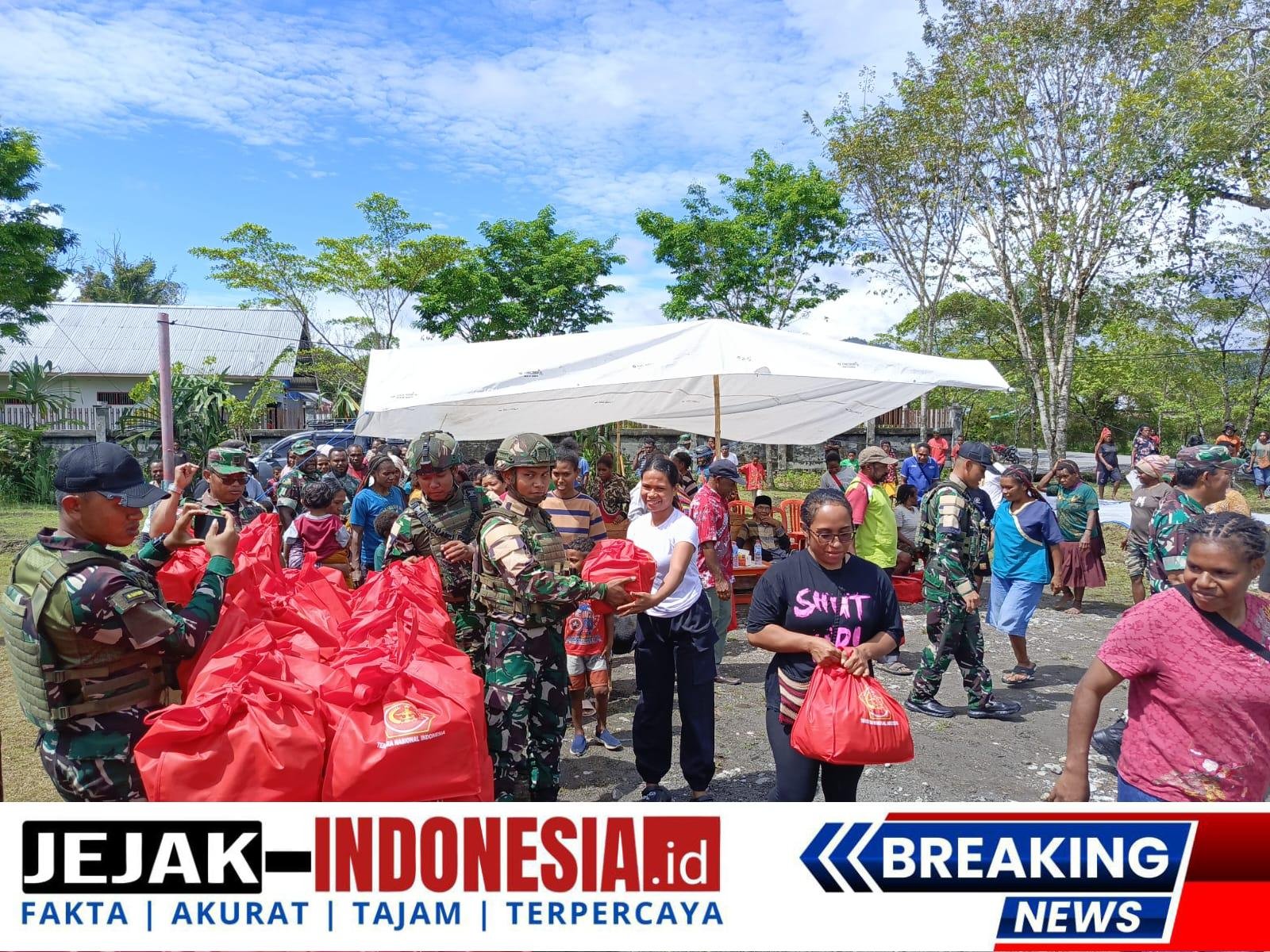 Bhakti Sosial Dalam Rangka HUT TNI ke-80 Tahun 2025 di Distrik Elelim