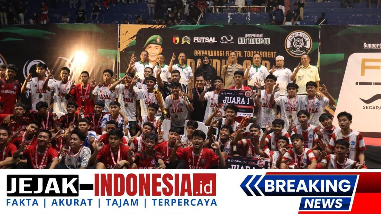 Hadiri Final Futsal Dandim Cup 2 Banyuwangi, Bupati Ipuk: Ajang Positif untuk Anak Muda