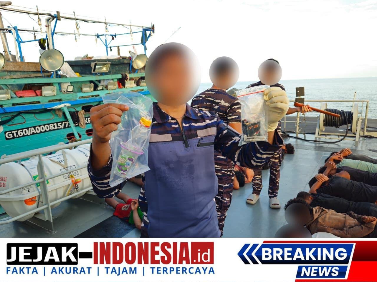 TNI AL Gagalkan Penyelundupan 49 Paket Sabu Siap Edar