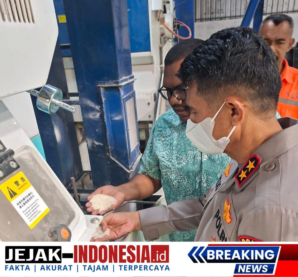 Kapolda Aceh Cek Kualitas Beras di Kilang Padi Blang Bintang, Pastikan Bebas Oplosan