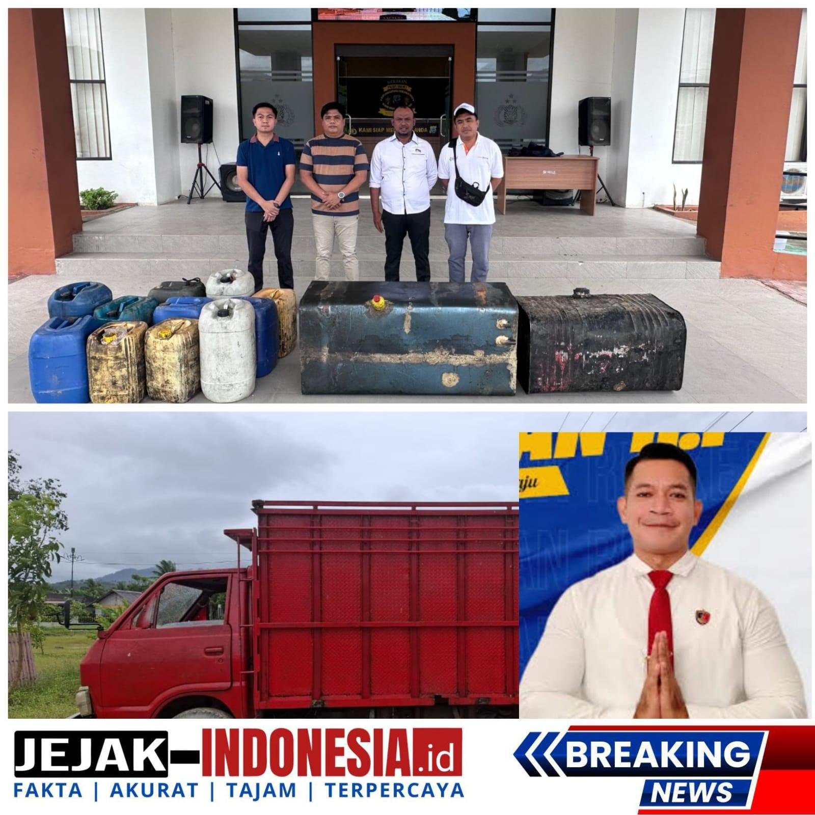 POLRES BOLAANG MONGONDOW UTARA BERHASIL UNGKAP PENYALAHGUNAAN BBM JENIS SOLAR DI DESA BOROKO