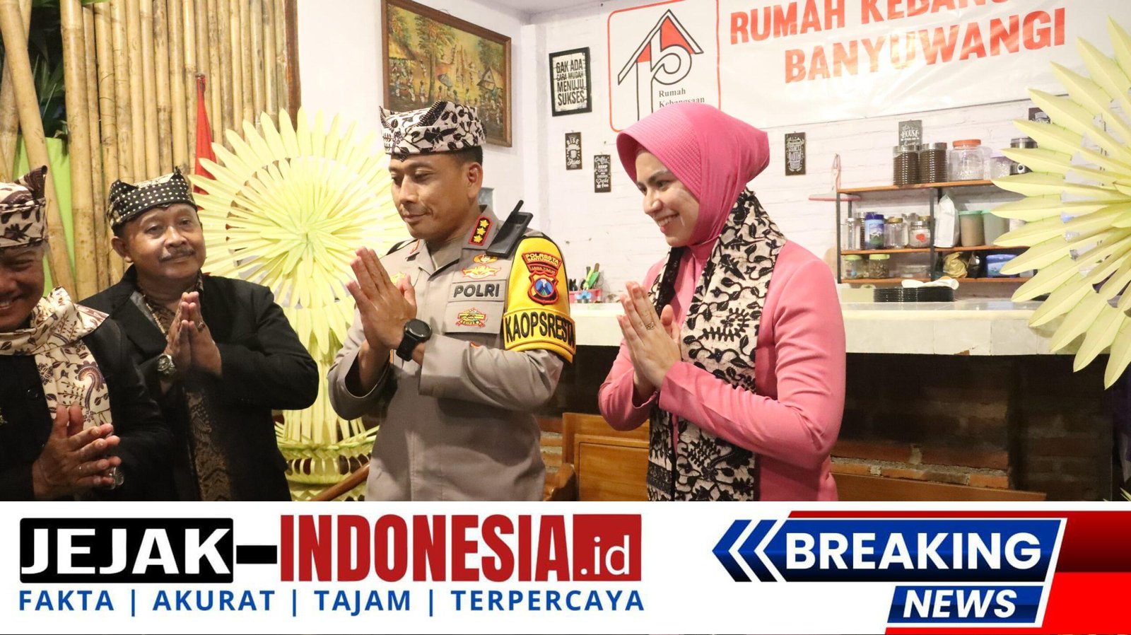 Apresiasi Masyarakat Osing, Kapolresta Banyuwangi Terima Gelar Warga Kehormatan