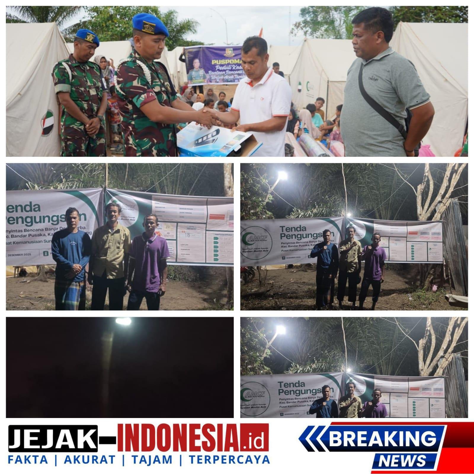 Lampu Solar Cell Telah Terpasang, Masyarakat Desa Serba Kecamatan Bandar Pusaka Kabupaten Aceh Tamiang Ucapkan Terima Kasih kepada Pomdam I/BB