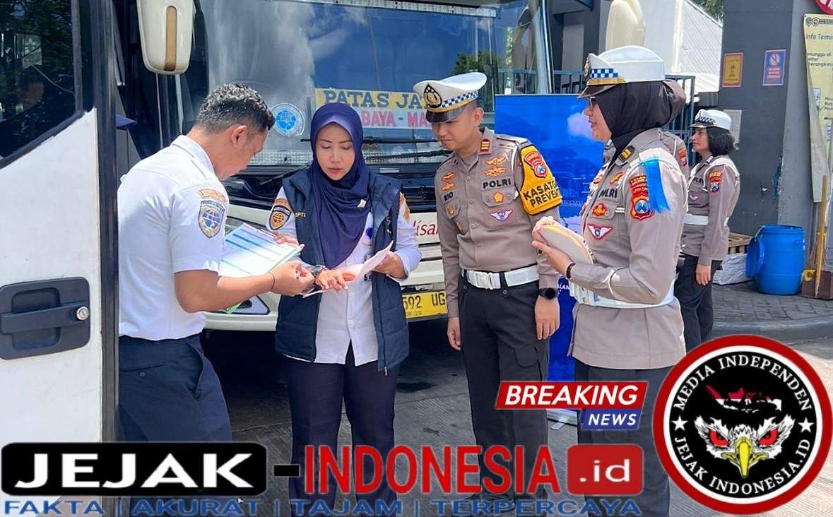 Ops Keselamatan Semeru 2026 Polresta Malang Kota Gelar Ramp Check Bus dan Angkot