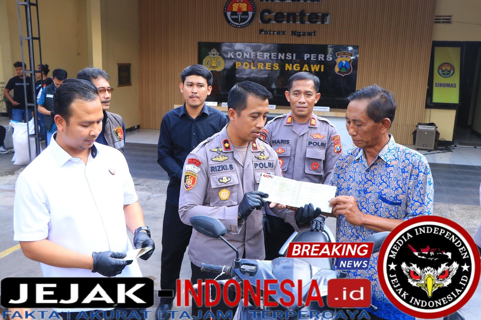 Polres Ngawi Tuai Apresiasi, Ungkap Curanmor dan Kembalikan Motor ke Pemiliknya Gratis