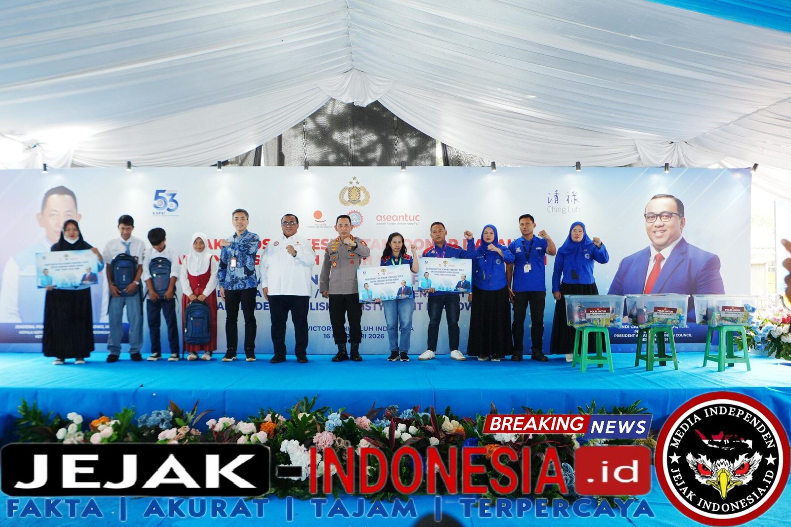 Hadiri HUT KSPSI ke-53, Kapolri Tegaskan Dukung Perjuangan Buruh