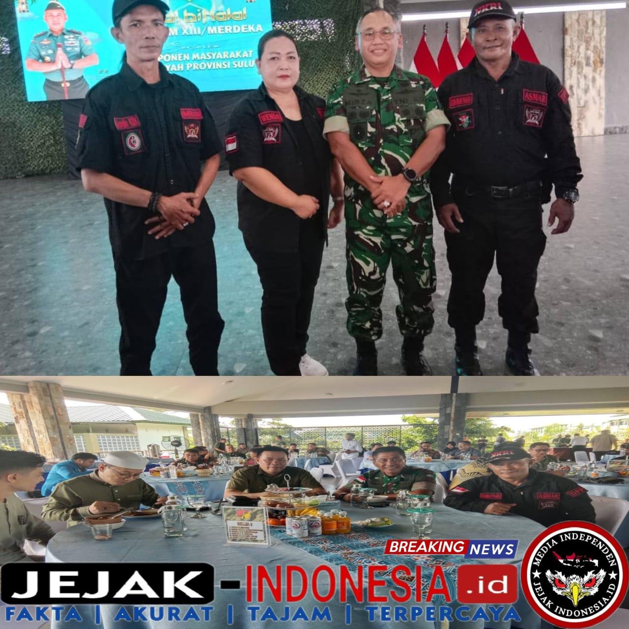 LSM Garda Timur Indonesia Hadiri Undangan Halalbihalal Pangdam XIII/Merdeka di Manado