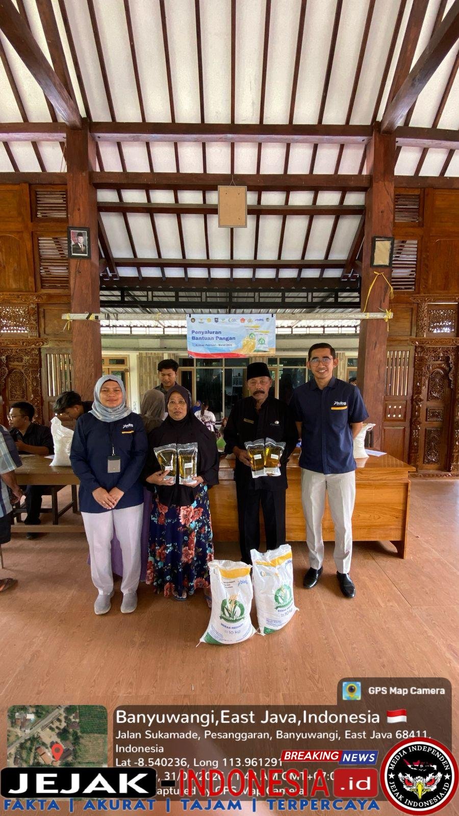 Tembus Medan Ekstrem, Bulog Banyuwangi Salurkan Bantuan Pangan ke Dusun Sukamade