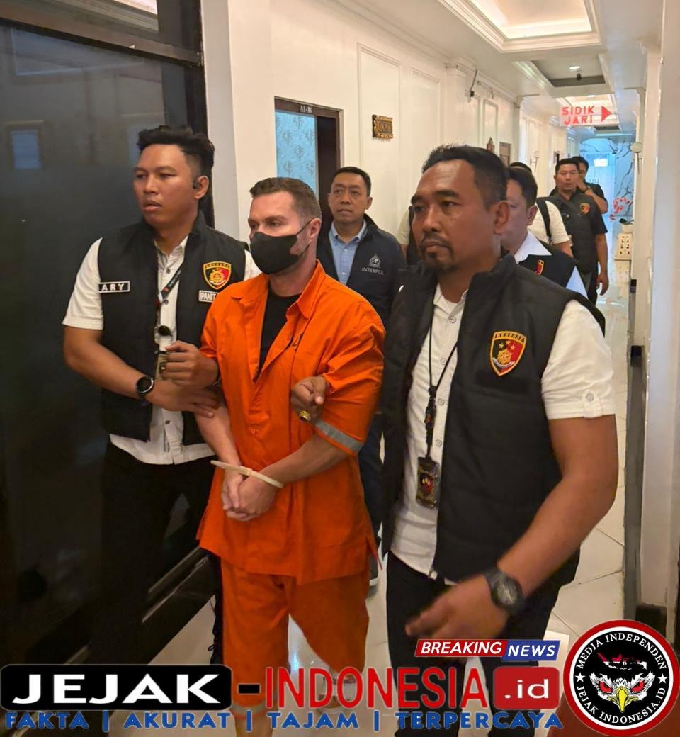 Buron Interpol Asal Inggris Steven Lyons Ditangkap di Bali