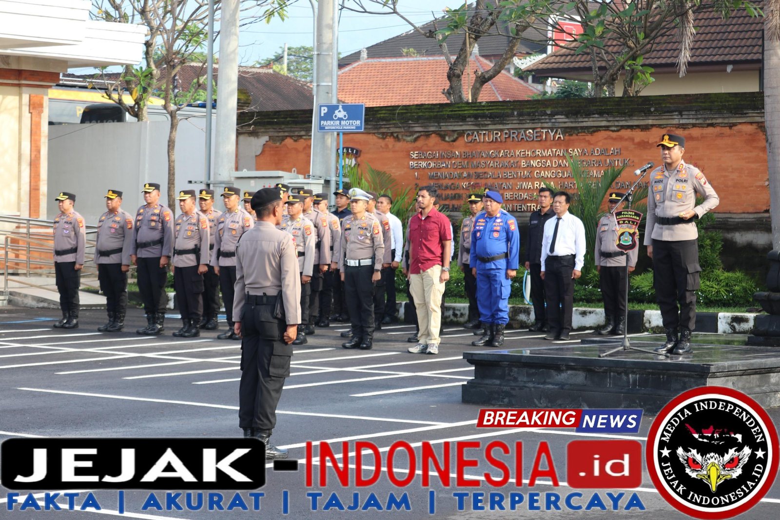 Kapolres Karangasem Pimpin Apel Pengecekan Sarpras Guna Kesiapan Hadapi Dinamika Kamtibmas
