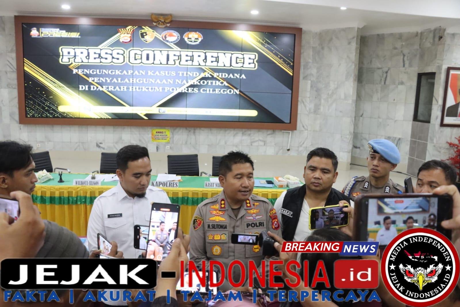 Ungkap 9 Kasus Narkoba, Polres Cilegon Selamatkan Lebih dari 2.000 Jiwa