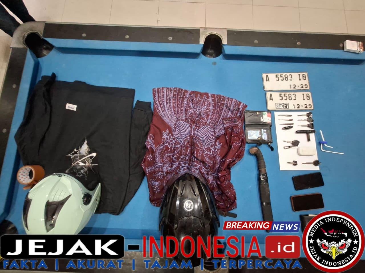 Ditreskrimum Polda Banten Ringkus 4 Pelaku Pencurian Motor di Cikande