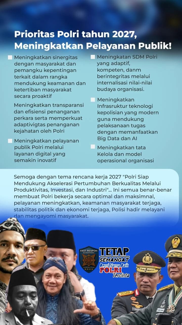 Agus Flores Apresiasi Prioritas Polri 2027, Dorong Peningkatan Pelayanan Publik dan Pemanfaatan Teknologi AI