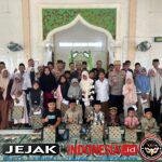Sambut HUT Bhayangkara ke-80, Satlantas Polres Lhokseumawe Gelar Bakti Sosial di Masjid Al-Mabrur
