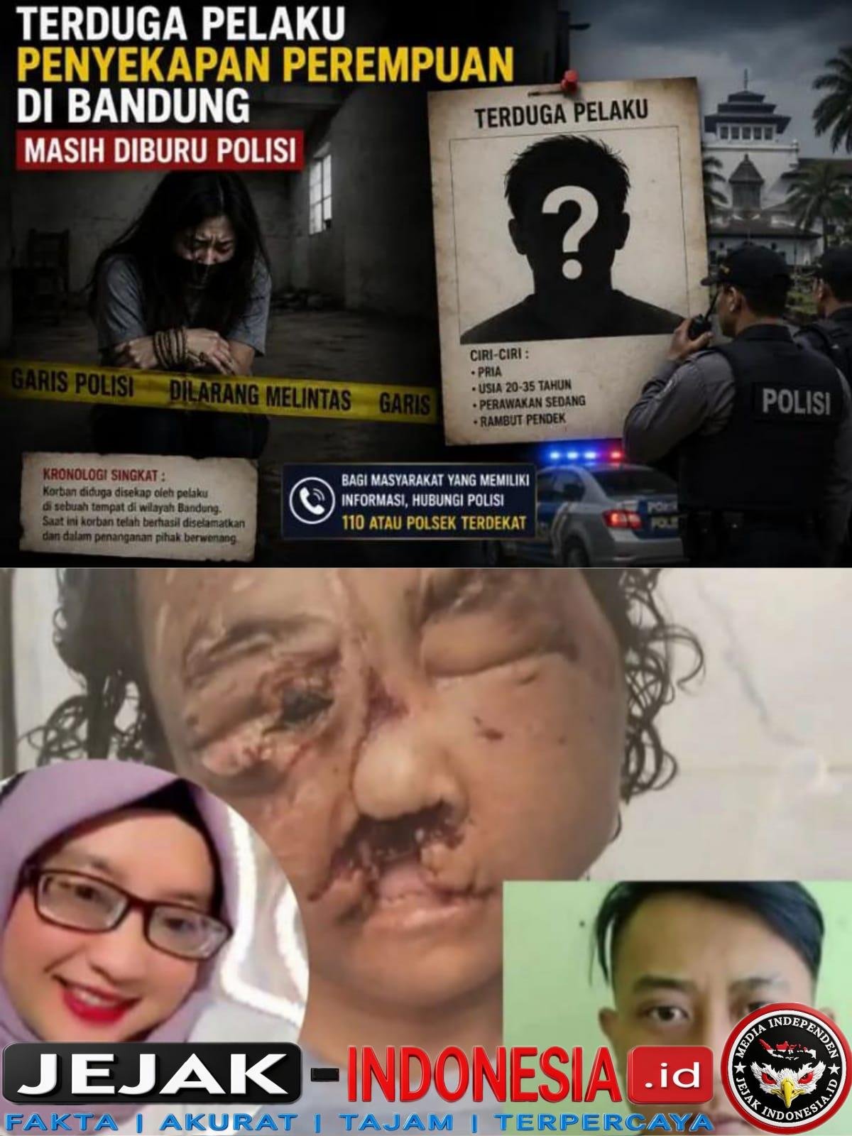 Terduga Pelaku Penyekapan Perempuan di Bandung Masih Diburu Polisi