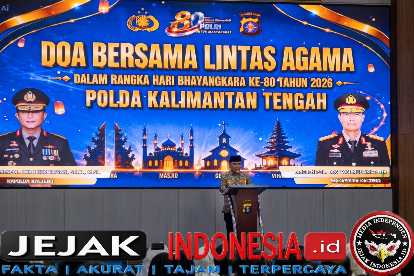 Jelang Hari Bhayangkara ke-80, Polda Kalteng Gelar Doa Bersama Lintas Agama