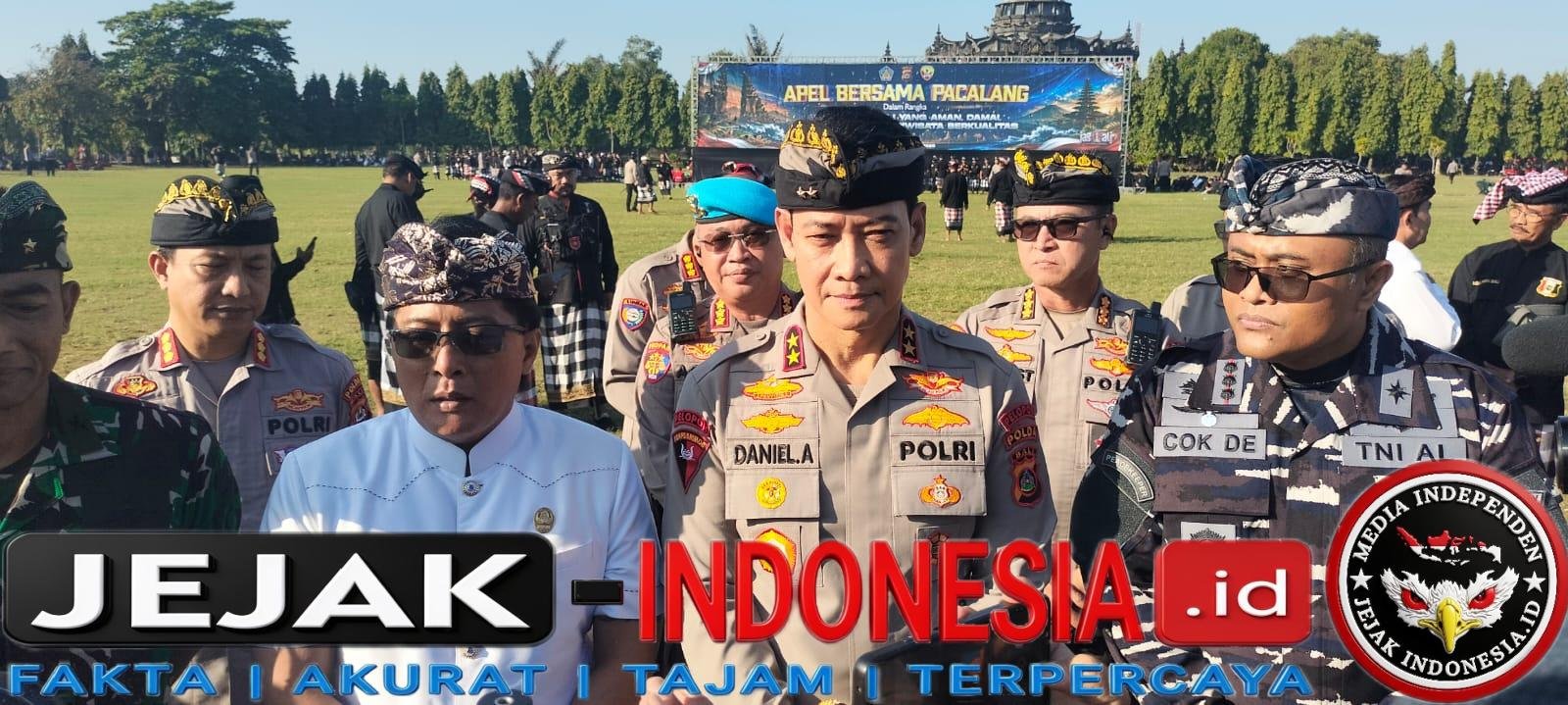 Gelar Apel Bersama Pecalang Polda Bali Komitmen Jaga Kamtibmas Dan Pariwisata Berkualitas