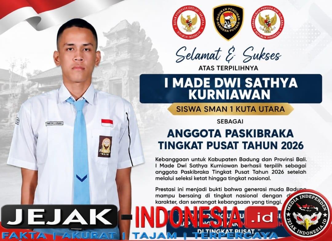 Putra Badung Tembus Paskibraka Nasional 2026, I Made Dwi Sathya Kurniawan Harumkan Nama Bali di Tingkat Pusat
