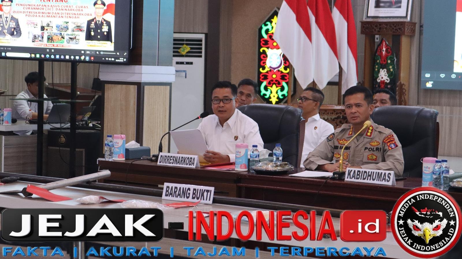 Polda Kalteng Ungkap 331 Kasus Narkoba dan Tangani 323 Kasus 3C Sepanjang Tahun 2026