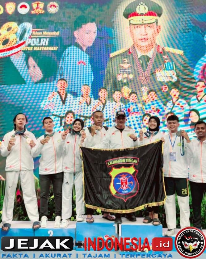 Kontingen Taekwondo Polda Kalteng Borong 9 Medali di Kejurnas Kapolri Cup 7