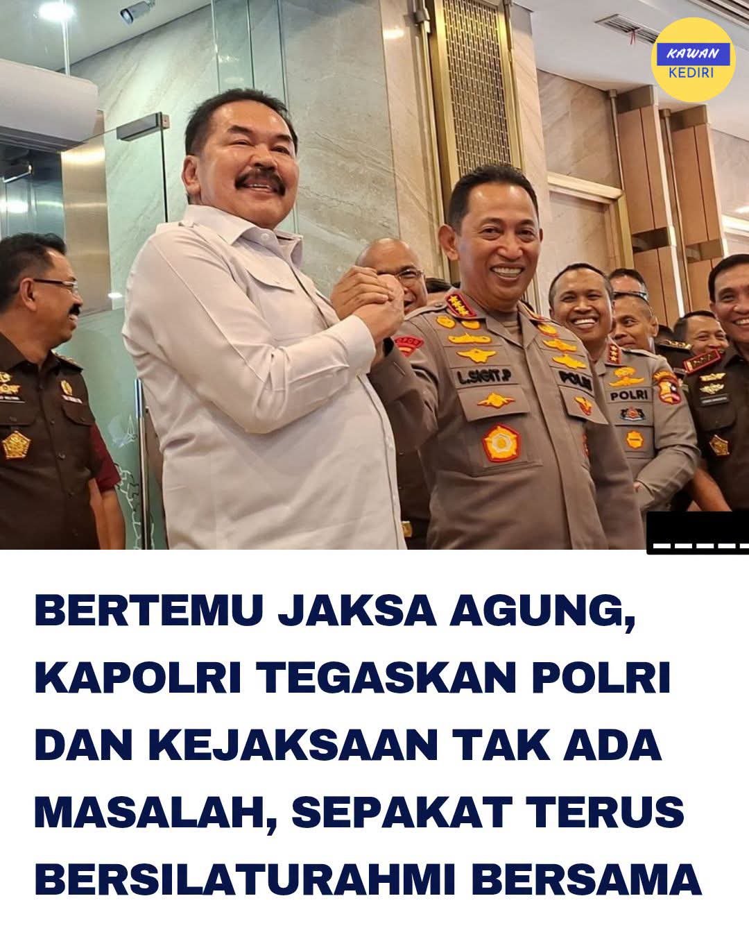 Kapolri Tegaskan Soliditas Sinergi Polri dan Kejagung Setelah Pertemuan Pimpinan