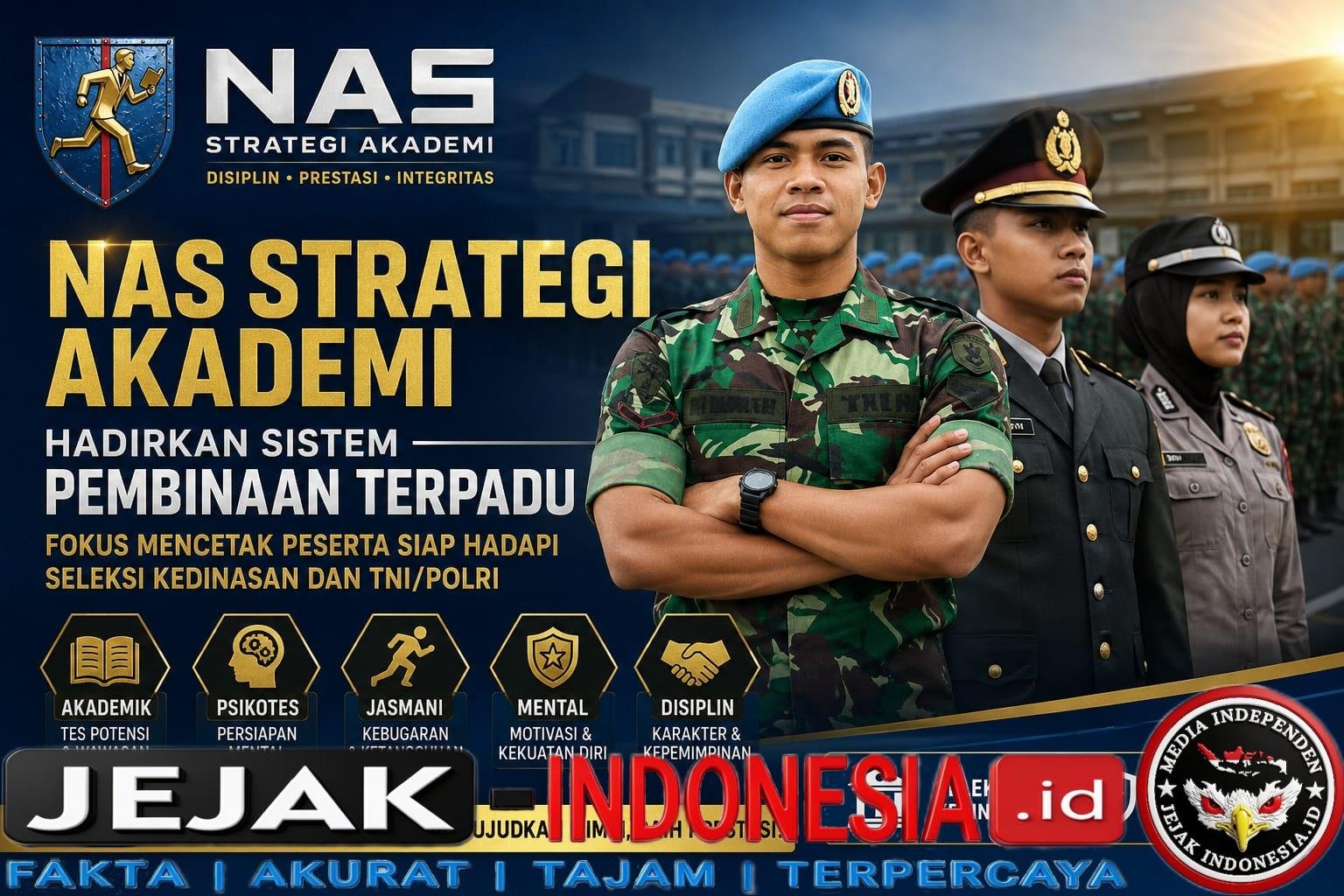 NAS Strategi Akademi Hadirkan Sistem Pembinaan Terpadu, Fokus Mencetak Peserta Siap Hadapi Seleksi Kedinasan dan TNI/Polri